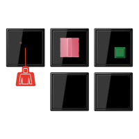 Jung NRS LS 0834-2 SW Набор системы срочного вызова с ИБП