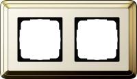 Gira 0212 633 Установочная рамка Gira ClassiX Латунь-кремовый