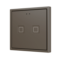 Zennio ZVITR70X2M Tecla RGB 70 X2. PC-ABS Емкостная кнопка с RGB-подсветкой, 70 x 70 пикселей, 2 кнопки