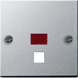 Gira 0638 26 Накладка с большим контрольным окошком для шнурового выключателя и шнурового кнопочного выключателя