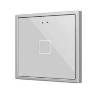 Zennio ZVIF70X1S Flat 70 Х1. PC-ABS Емкостная кнопка 70x70 - 1 кнопка - Серебристый (рамка ZS70 не входит в комплект)