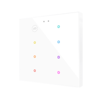 Zennio ZVIFR8 Емкостный сенсорный переключатель с RGB-подсветкой Flat RGB