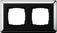 Gira 0212 642 Установочная рамка Gira ClassiX Хром-черный