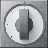 Gira 066926 Накладка с поворотной ручкой для 3-позиц. выключателяНейтральное положение