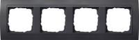 Gira 0214 08 Установочная рамка Gira Event Антрацитовый с промежуточной рамкой антрацитового цвета