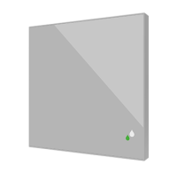 Zennio ZSFSENV2S Flat Sensato v2/Датчик влажности и температуры KNX для скрытого монтажа, цвет: Серебряный