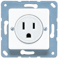 Jung 121-15 WW Розетка aмериканской системы NEMA