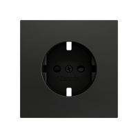 Zennio ZS70CSCSA ZS70, Крышка для розетки Schuko без винтов 70x70 мм, Антрацитовый
