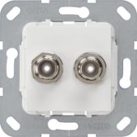 Gira 563003 Вставка BNC 2-местн.Беспаечный контакт