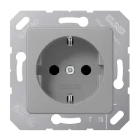 Jung CD 5120 BF GR SCHUKO®-розетка, 16 A 250 В ~, thermoplastic, 50 x 50 мм, серый