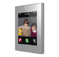 Zennio Z41 COM/Панель KNX, ёмкостной сенсорный TFT экран 4.1 дюймов, IP-порт, функция видеодомофона, цвет: Серебряный ZVI-Z41COM-SP