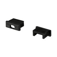 Arlight 026181 Заглушка для MIC черная с отверстием (Arlight, Пластик)