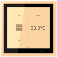 Jung LCZ 459 BFD1S258 KNX комнатный контроллер LS TOUCH, Цвет: Сиена, оттенок: Прозрачная, 59