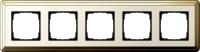 Gira 0215 633 Установочная рамка Gira ClassiX Латунь-кремовый