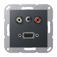 Jung MA A 1072 ANM Аудио «Тюльпан» (Cinch/RCA) / Стереоразъем (TRS 3,5 мм) / VGA