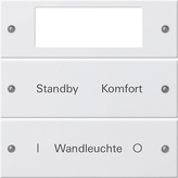 Gira 2212 03 Набор клавиш 2-местн. Plus, с возможностью нанесения надписи