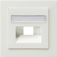 Gira 028440 Накладка для коммутационной розетки UAE/IAE (ISDN) и коммутационной розетки подключения к сетиС полем для надписи