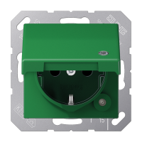 Jung ABAS 1520 KLKO GN SCHUKO®-розетка 16 A / 250 B ~