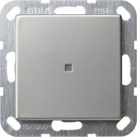 Gira 0124600 Кнопочный контрольный выключатель 10 AX 250 В~ с вертикально расположенной клавишейУниверсальный выключатель/перекрестный переключатель