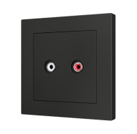 Zennio 8300051 Мультимедийная розетка с аудио-разъемом RCA