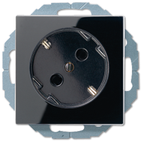 Jung A 520-45 KI SW SCHUKO®-розетка 45°, 16 A / 250 B ~