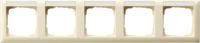 Gira 1095 01 Установочная рамка Gira Standard 55 с полем для надписи Кремовый глянцевый