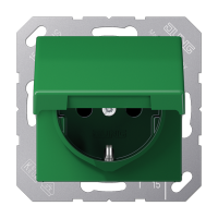 Jung AS 1520 BFKIKL GN SCHUKO®-розетка 16 A / 250 B ~