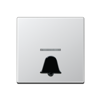 Jung A 590 K1KO AL Безбарьерная средаKлавиша с рельефным символом «звонок» и окошком