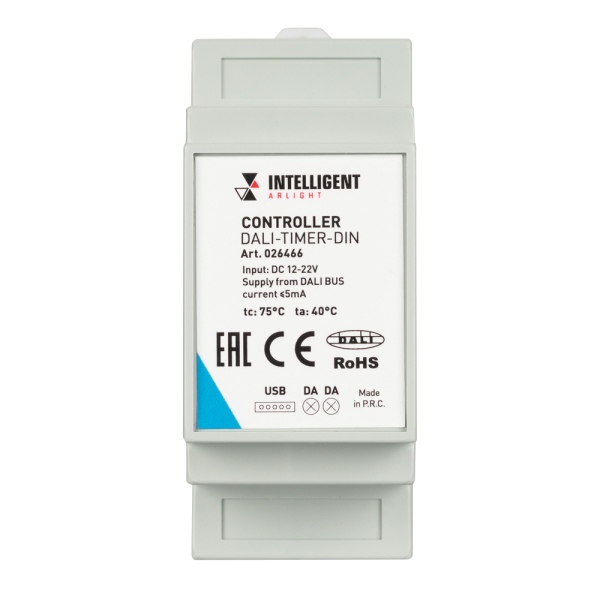 Оборудование Arlight 026466 INTELLIGENT ARLIGHT Контроллер DALI-TIMER-DIN (DALI-BUS, RTC) (IARL, DIN) по выгодной цене. Купить в Москве со скидкой.