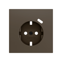 Zennio ZS70CSC1USM ZS70, Крышка розетки Schuko с разъемом USB C 70x70 мм, Мокко