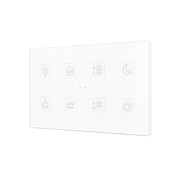 Оборудование Zennio Емкостный сенсорный выключатель с подсветкой Tecla XL X8 ZVITXLX8 по выгодной цене. Купить в Москве со скидкой.