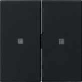 Gira 5369005 Клавиша двойн., без надписи с контрольным окошкомSystem 55