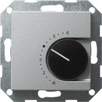 Gira 0397 26 Термостат помещения 24/5 (2) A~ с перекрестным кнопочным выключателем