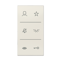 Jung SI V6 CD DC W Накладка с символами видео