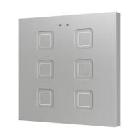 Zennio ZVIT6S Tecla 6. PC-ABS Емкостная кнопка - 6 кнопок - Серебристый