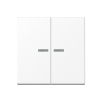 Jung A 10921 ST RF BF WWM KNX RF кнопка, 2 группы, Цвет: Белый, оттенок: Белоснежный матовый