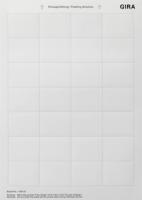 Gira 145600 Листы для надписей46,9 x 36,9 мм