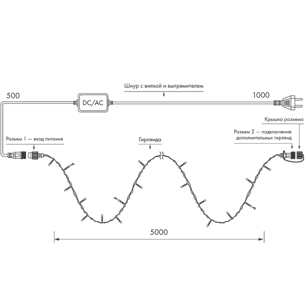 Оборудование Arlight 025750 Светодиодная гирлянда ARD-STRING-HOME-5000-CLEAR-50LED-FLASH WARM (230V, 3.5W) (ARDCL, IP20) по выгодной цене. Купить в Москве со скидкой.