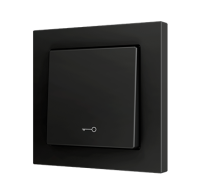 Zennio ZS551PB1KA ZS55. Простая сенсорная кнопка для 1 двоичного входа, 55 x 55 мм, Антрацит