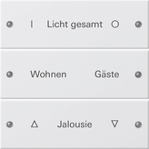 Gira 2203 03 Набор клавиш 3-местн., с возможностью нанесения надписи