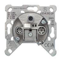 Jung EDA 302 F SAT-TV-FM розетки