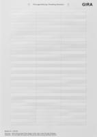 Gira 145300 Листы для надписей54,5 x 7 мм