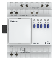 Theben 4930215 4-х канальный С load релейный актуатор линейки MIX2 RME 4 I KNX