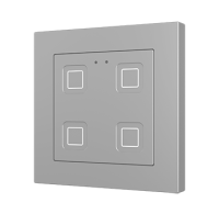 Zennio Выключатель сенсорный KNX Tecla 55 X4, цвет: Серебряный ZVIT55X4S