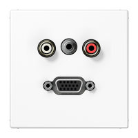 Jung MA LS 1072 WW Аудио «Тюльпан» (Cinch/RCA) / Стереоразъем (TRS 3,5 мм) / VGA