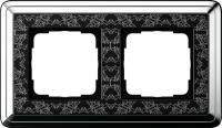 Gira 0212 682 Установочная рамка Gira ClassiX Art Хром-черный