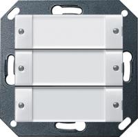 Gira 1285 100 Кнопочный выключатель вызова 3-местн. для квартирной станции