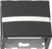 Gira 0870 47 Вставка с данными вместе с опорным кольцом и полем надписи для вставок коммуникационной техники