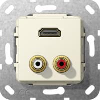 Gira 567301 Вставка "тюльпан" аудио и HDMIПереходник