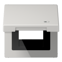 Jung LS 990 BFKL USB LG Откидная крышка (с возвратной пружиной)